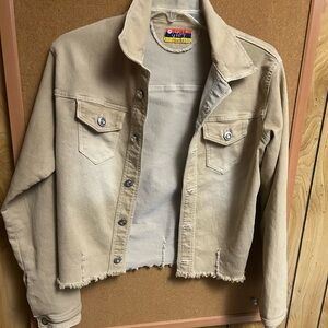 Women's Tan Denim Jacket